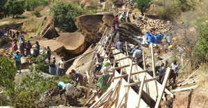  A sand dam - our club has assisted a similar project.   creates a reservoir to store water in times of drought